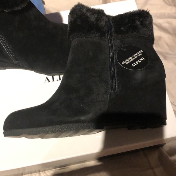 Alfani Shoes - NWT Alfani Black Genuine Leather 9M boots